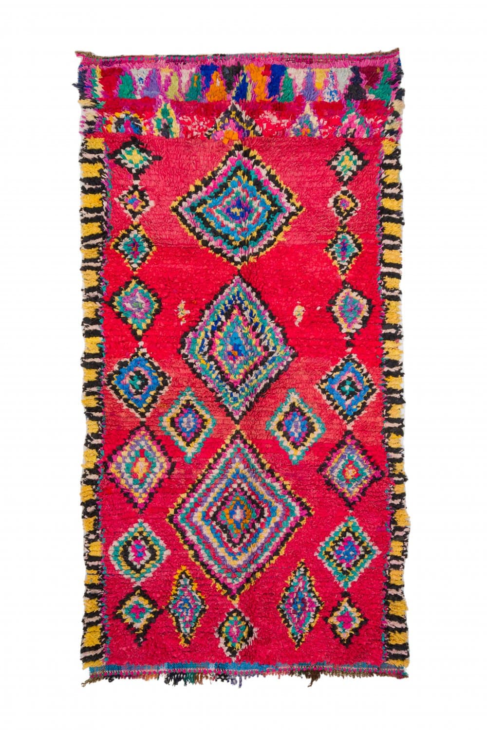 Marokkansk Boucherouite-teppe 290 x 140 cm (Størrelse: 290 x 140 cm)