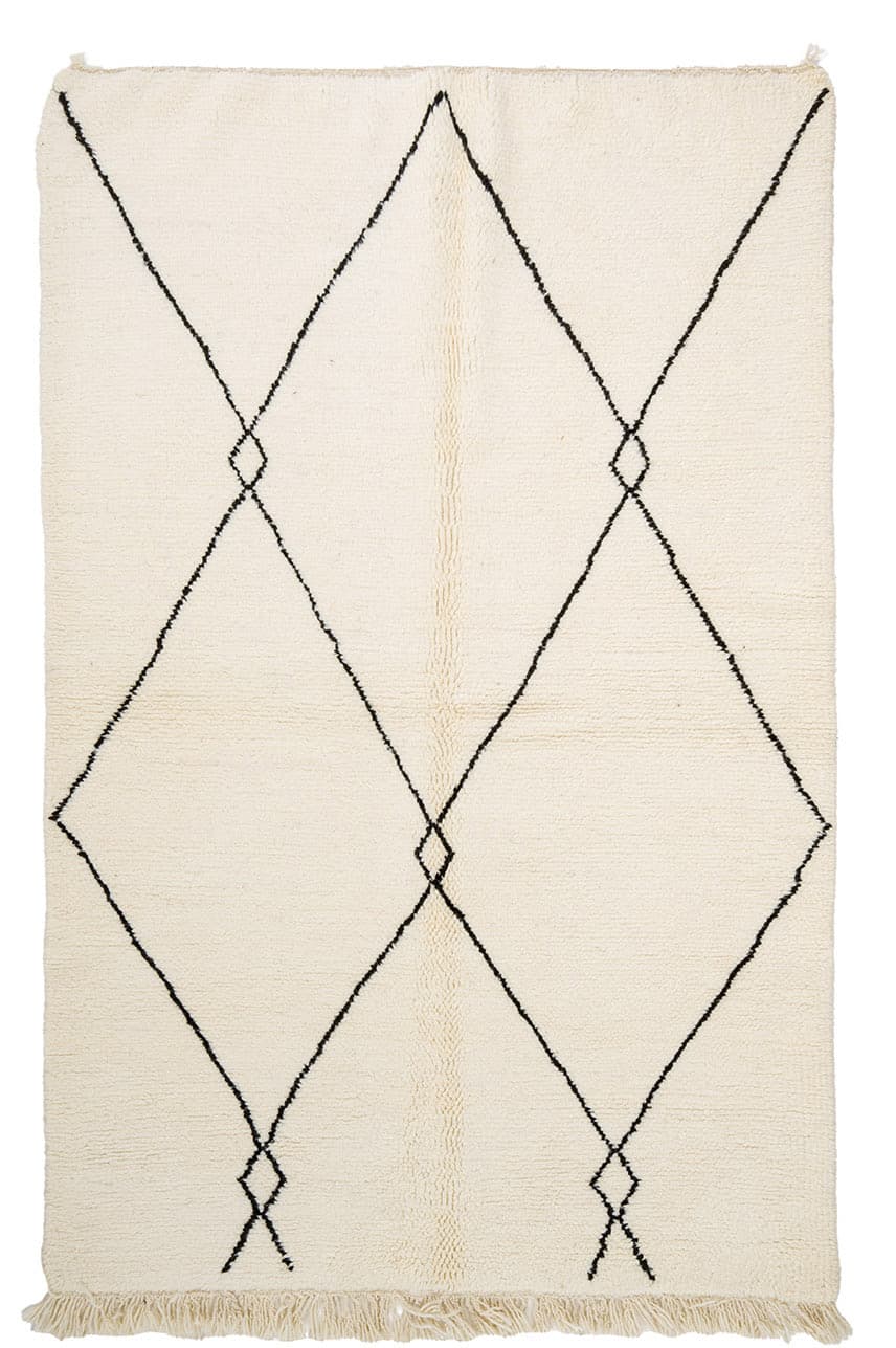 Kelim-teppe Marokkansk Beni Ourain 145 x 245 cm (Størrelse: 145 x 245 cm)