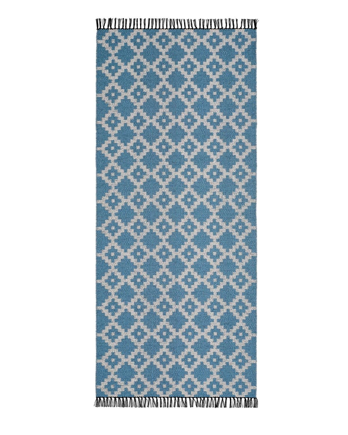 Plastmatter - Horredsmattan Leia (blå) (Størrelse: 80 x 200 cm)