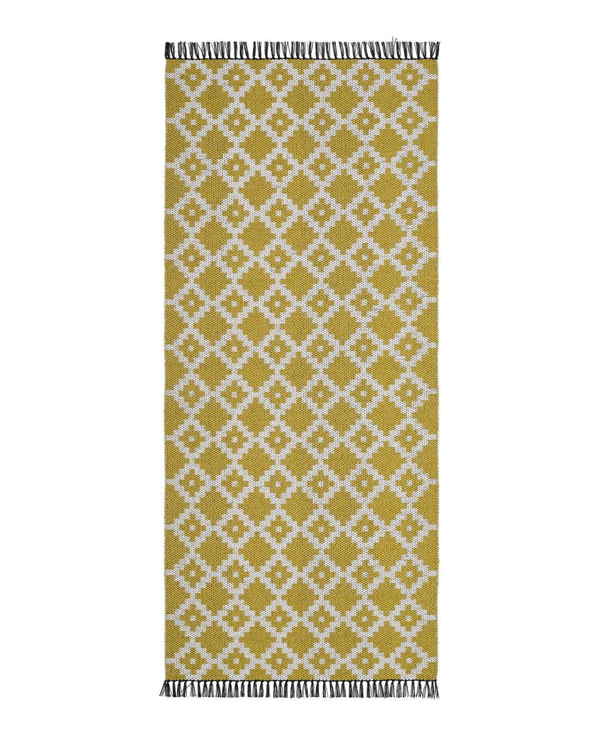 Plastmatter - Horredsmattan Leia (gul) (Størrelse: 80 x 350 cm)