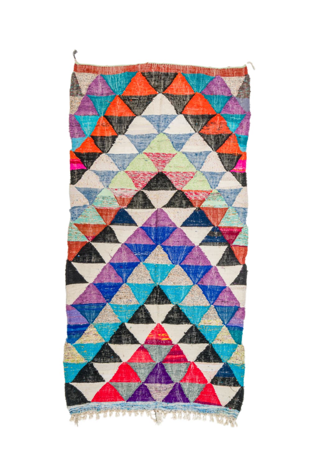 Marokkansk Boucherouite-teppe 130 x 250 cm (Størrelse: 130 x 250 cm)