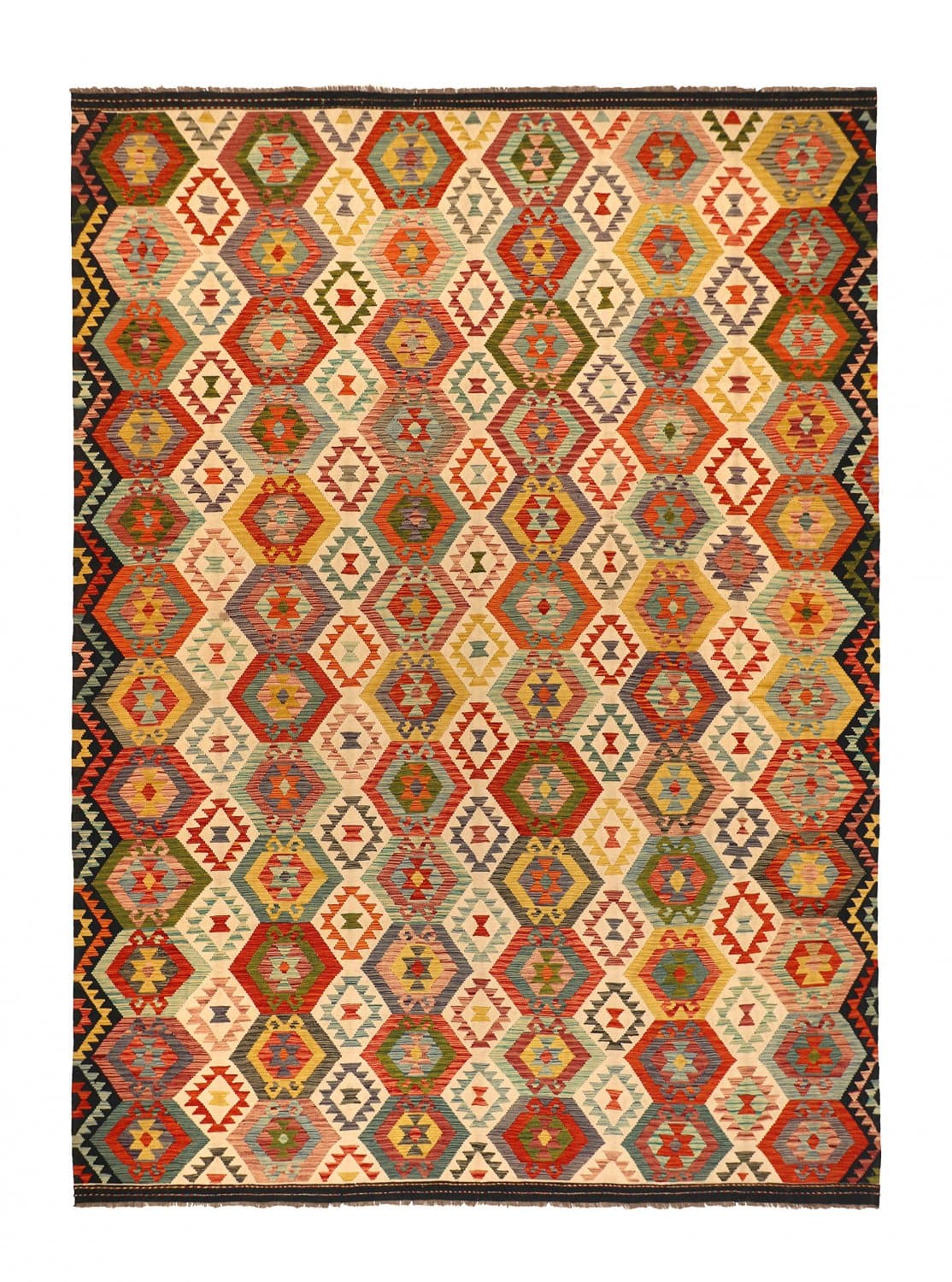 Orientalsk kelimteppe 430 x 309 cm (Størrelse: 430 x 309 cm)