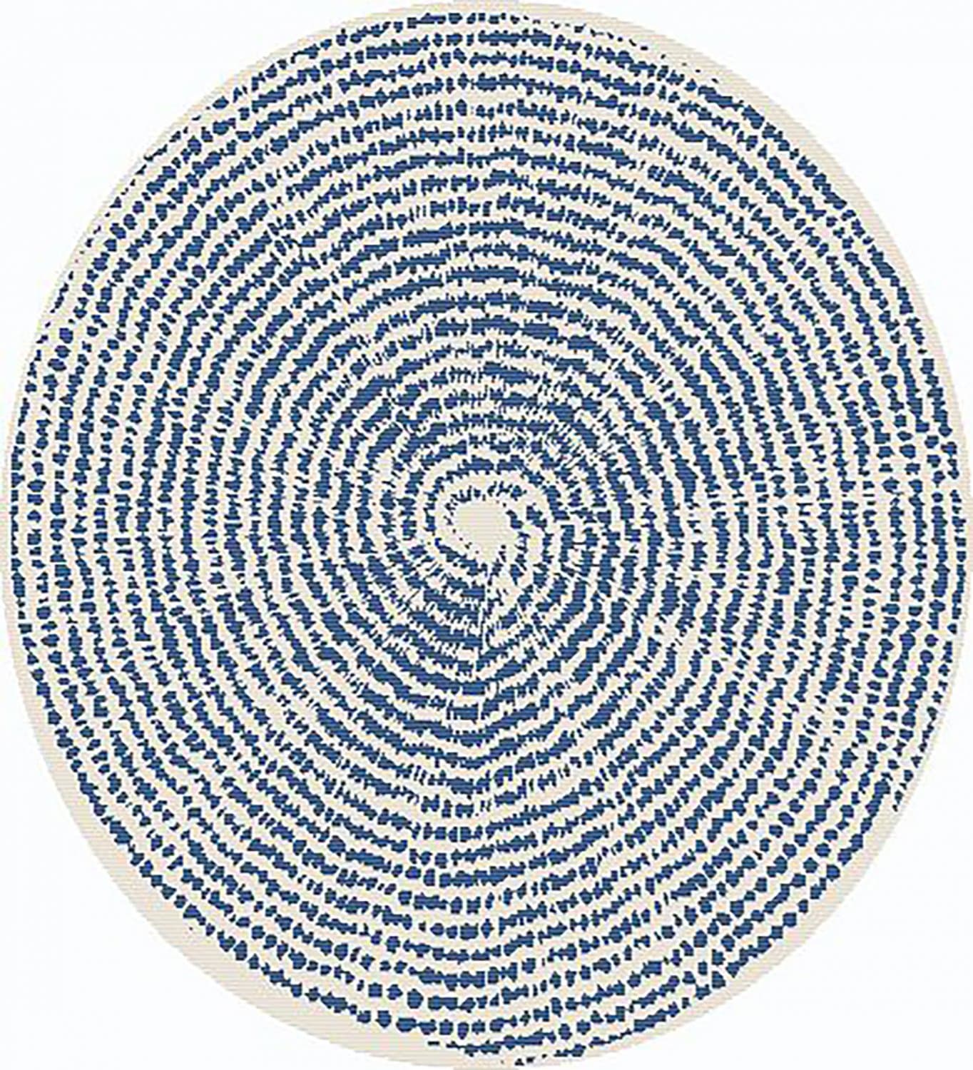 Rundt teppe - Brussels Swirl (blå) (Størrelse: Ø 200 cm)