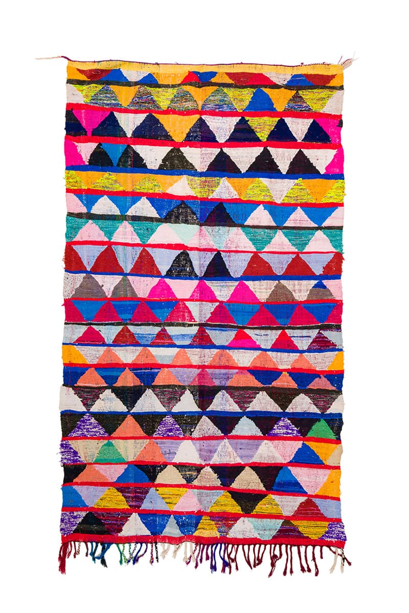 Marokkansk Boucherouite-teppe 145 x 240 cm (Størrelse: 145 x 240 cm)