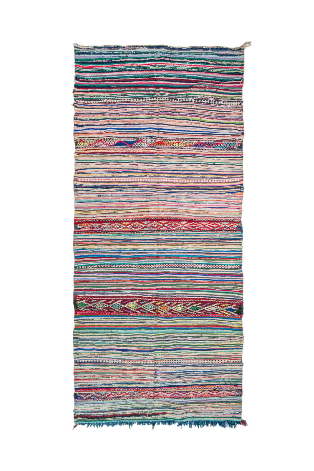 Marokkansk Boucherouite-teppe 150 x 340 cm (Størrelse: 150 x 340 cm)
