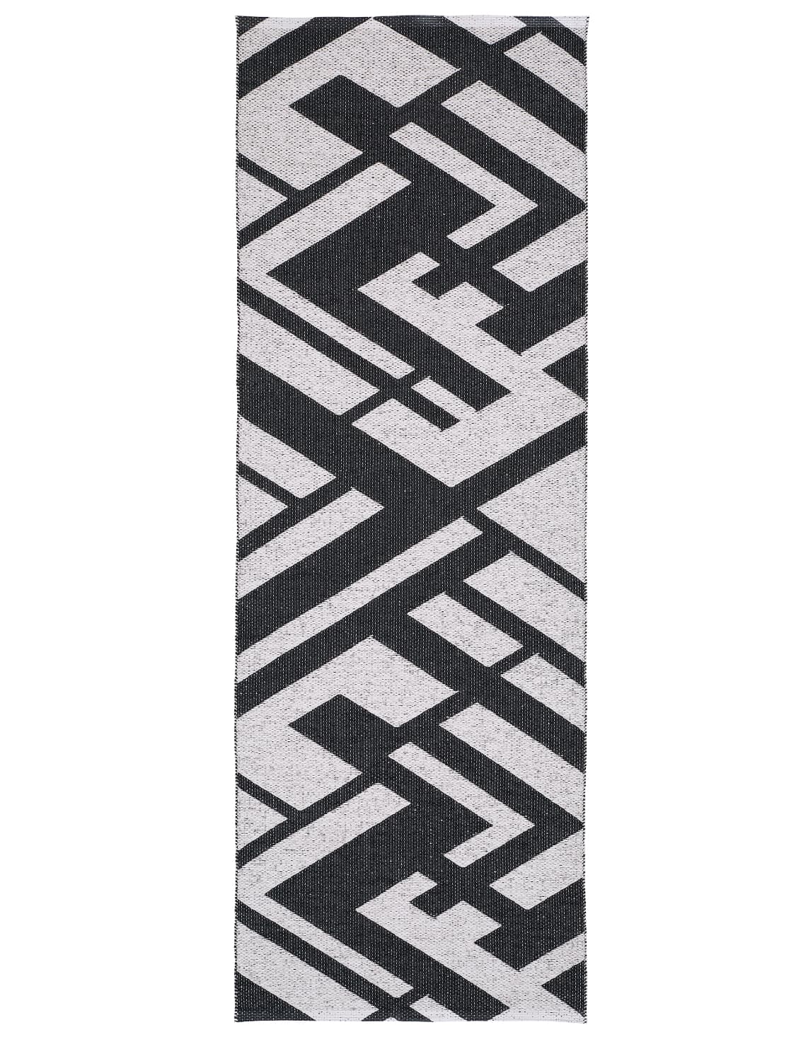 Plastmatter - Horredsmattan Uma (svart) (Størrelse: 70 x 300 cm)