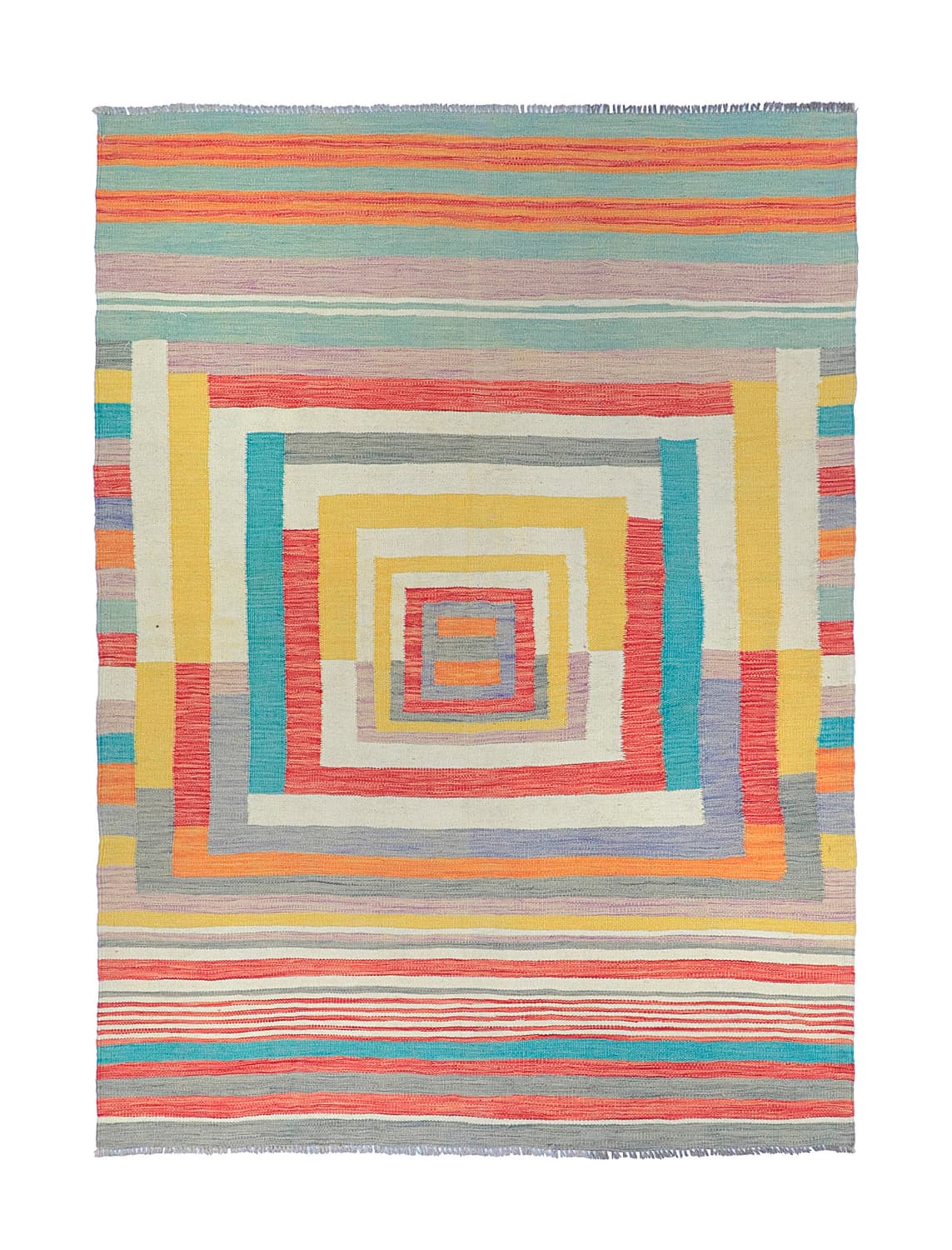 Orientalsk Teppe - Kelim Hand Woven - 151 x 202 cm (Størrelse: 151 x 202 cm)