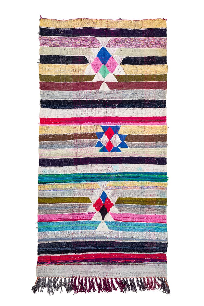 Marokkansk Boucherouite-teppe 145 x 295 cm (Størrelse: 145 x 295 cm)