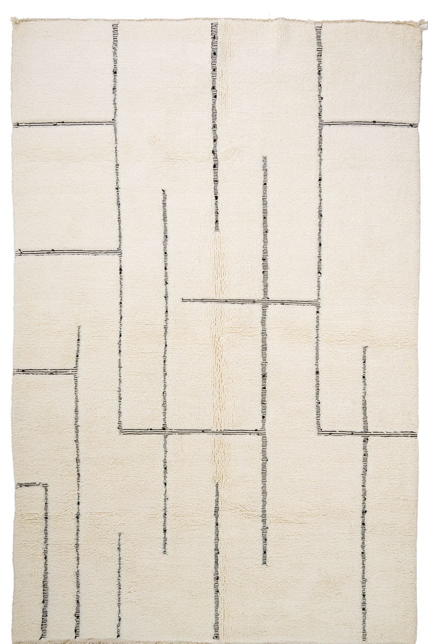 Kelim-teppe Marokkansk Beni Ourain 200 x 315 cm (Størrelse: 200 x 315 cm)
