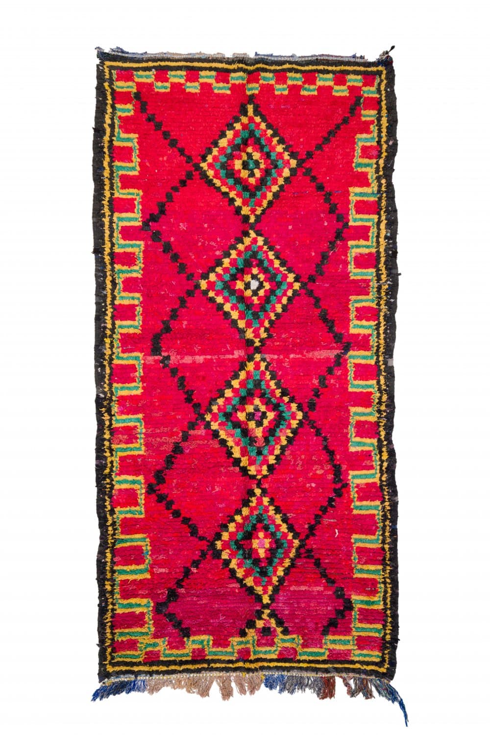 Marokkansk Boucherouite-teppe 340 x 165 cm (Størrelse: 340 x 165 cm)