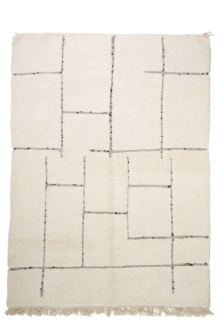 Kelim-teppe Marokkansk Beni Ourain 210 x 295 cm (Størrelse: 210 x 295 cm)