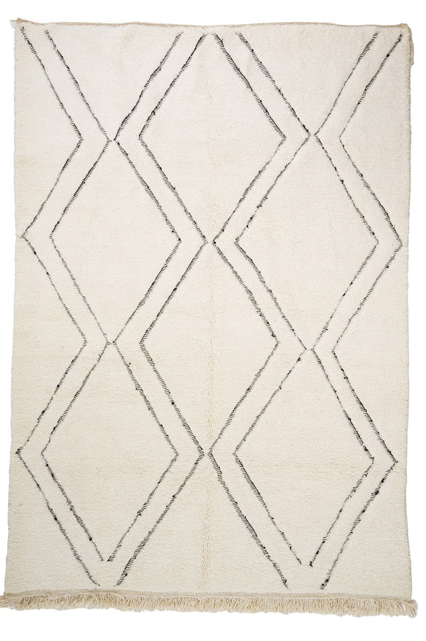 Kelim-teppe Marokkansk Beni Ourain 210 x 300 cm (Størrelse: 210 x 300 cm)