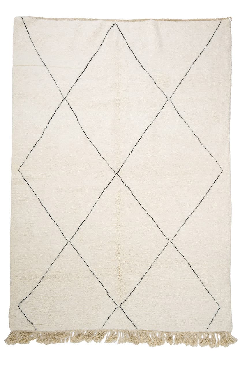 Kelim-teppe Marokkansk Beni Ourain 210 x 295 cm (Størrelse: 210 x 295 cm)