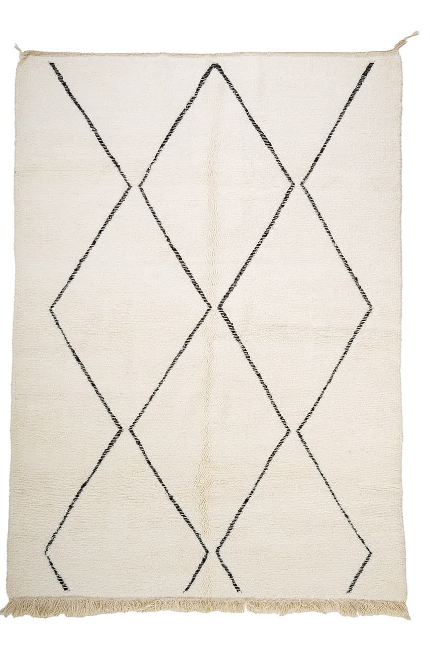 Kelim-teppe Marokkansk Beni Ourain 205 x 290 cm (Størrelse: 205 x 290 cm)