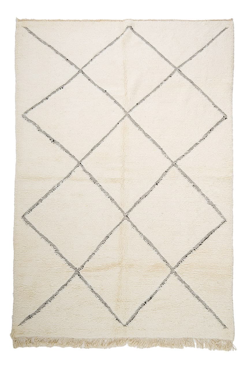 Kelim-teppe Marokkansk Beni Ourain 190 x 285 cm (Størrelse: 190 x 285 cm)
