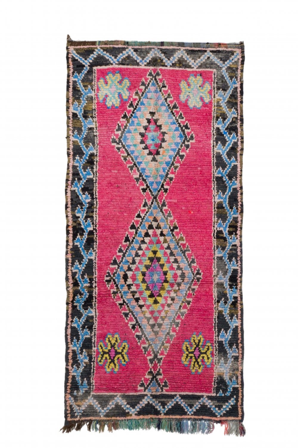 Marokkansk Boucherouite-teppe 275 x 130 cm (Størrelse: 275 x 130 cm)