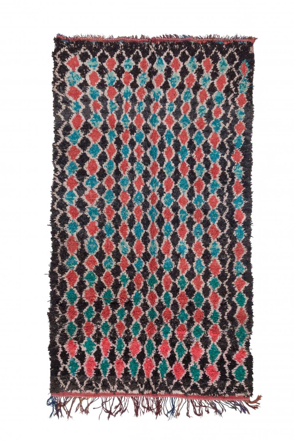 Marokkansk Boucherouite-teppe 395 x 180 cm