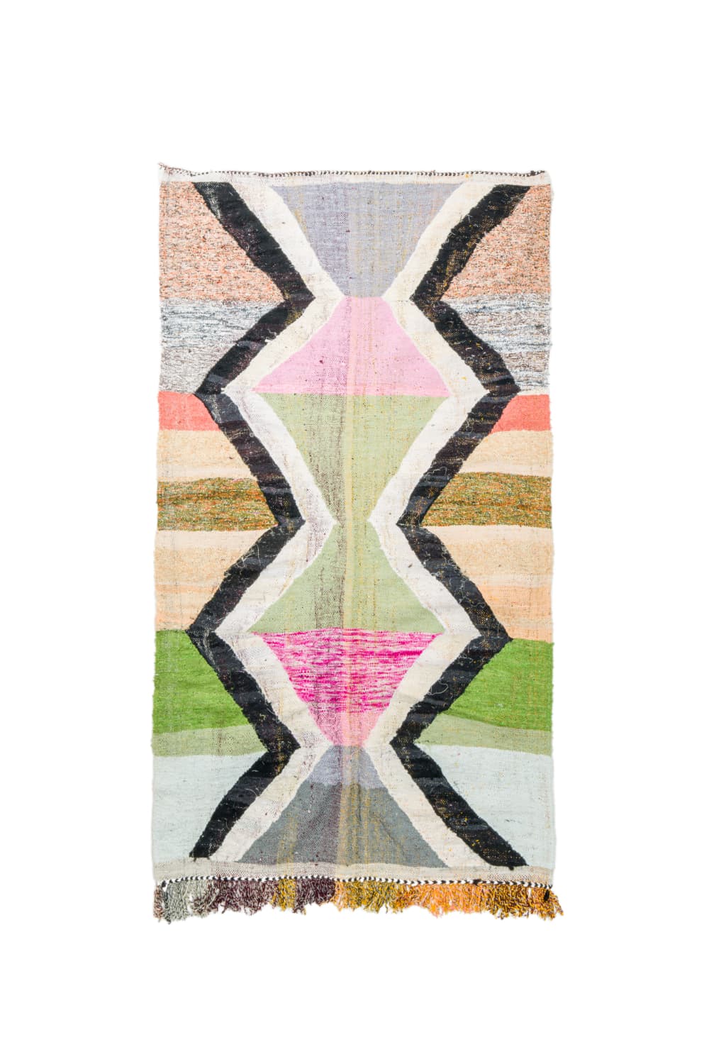 Marokkansk Boucherouite-teppe 145 x 255 cm (Størrelse: 145 x 255 cm)