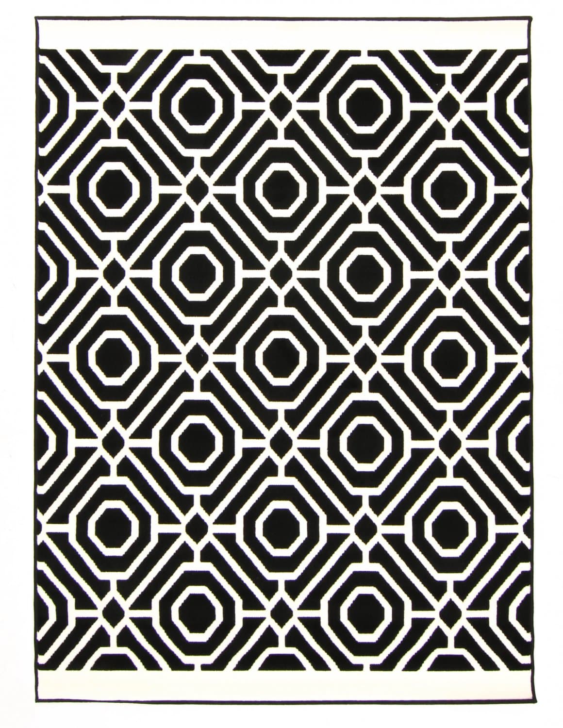 Wilton-teppe - Florence Blackpool (sort) (Størrelse: 200 x 290 cm)
