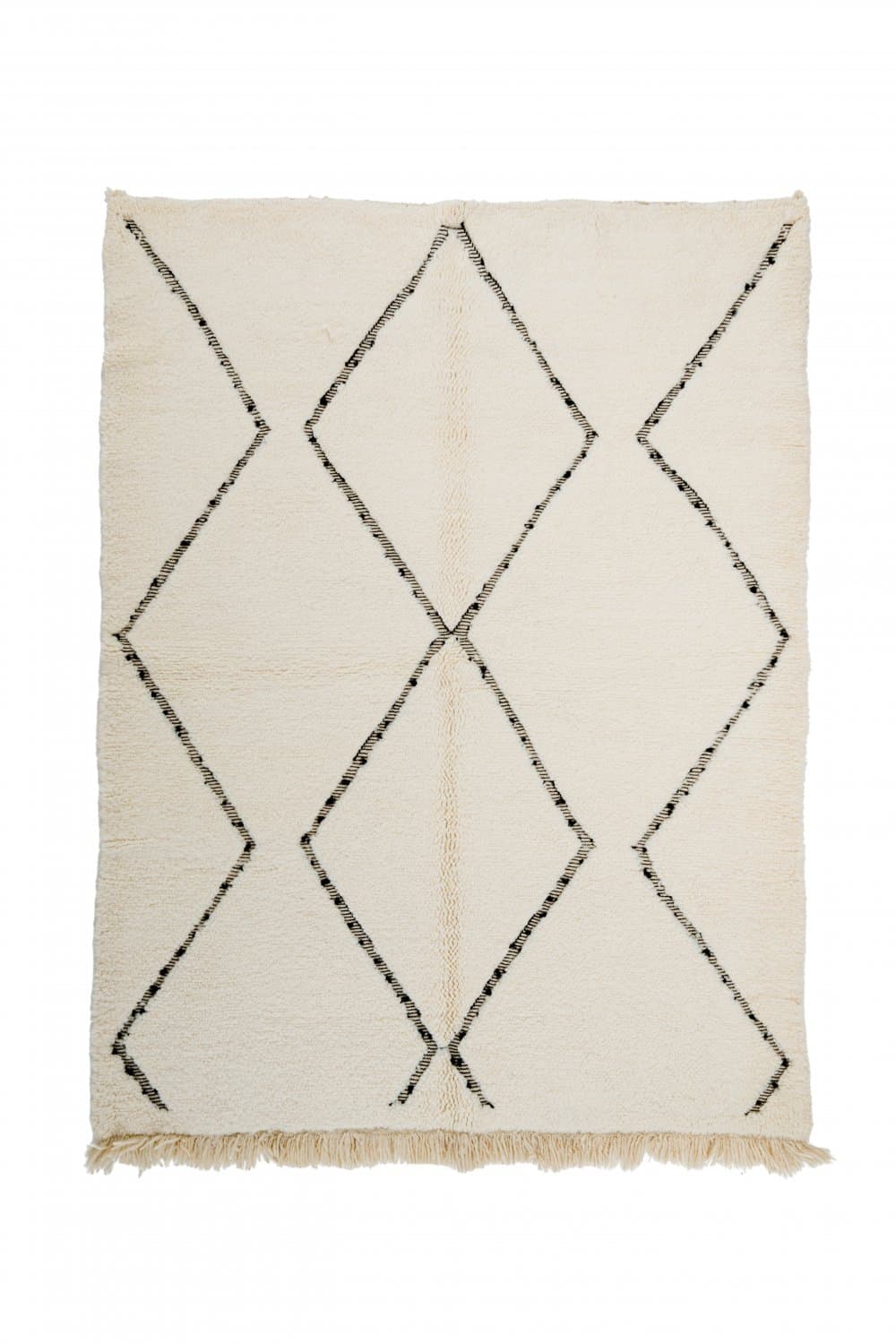 Kelim-teppe Marokkansk Beni Ourain 260 x 165 cm (Størrelse: 260 x 165 cm)