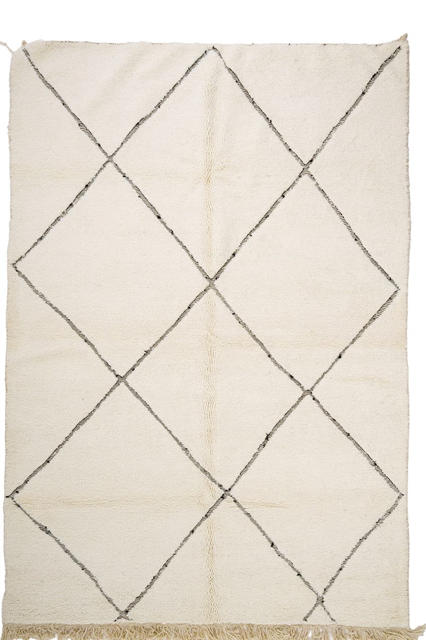 Kelim-teppe Marokkansk Beni Ourain 210 x 305 cm (Størrelse: 210 x 305 cm)