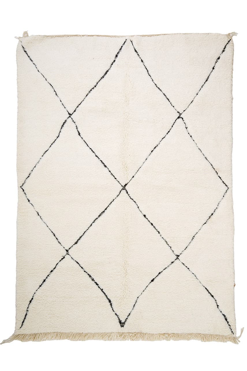 Kelim-teppe Marokkansk Beni Ourain 205 x 290 cm (Størrelse: 205 x 290 cm)