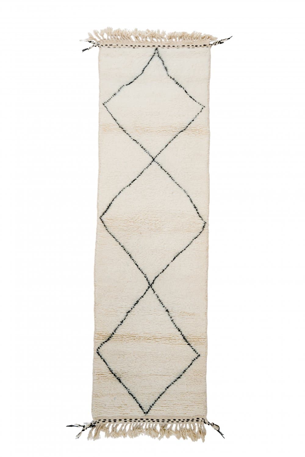 Kelim-teppe Marokkansk Beni Ourain 240 x 90 cm (Størrelse: 240 x 90 cm)
