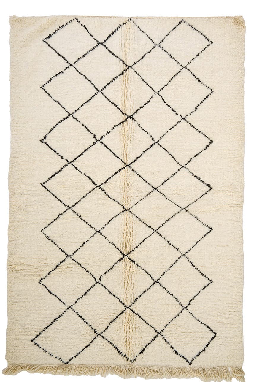 Kelim-teppe Marokkansk Beni Ourain 170 x 260 cm (Størrelse: 170 x 260 cm)