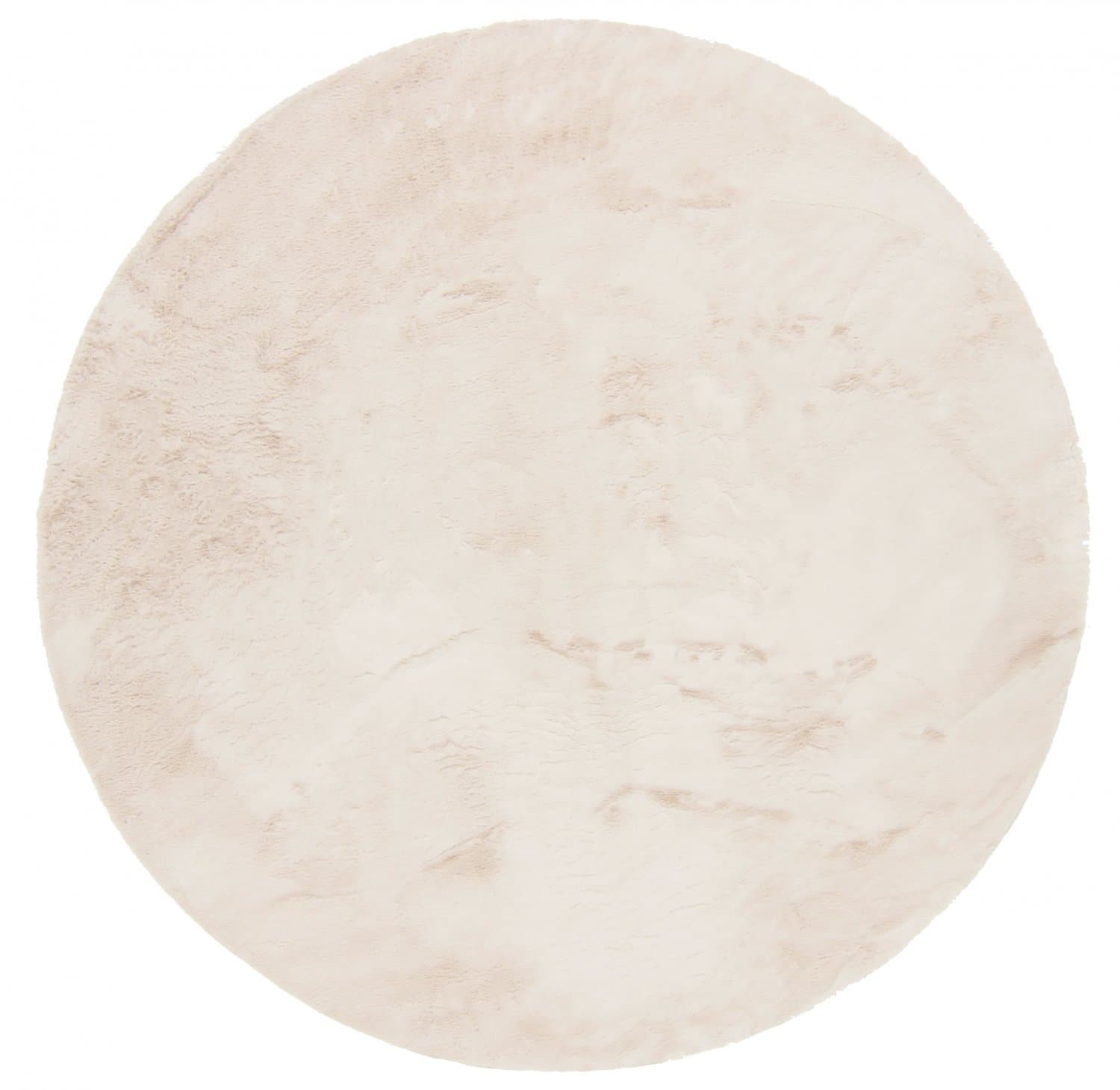 Runde tepper - Aranga Super Soft Fur (beige) (Størrelse: Ø 240 cm)