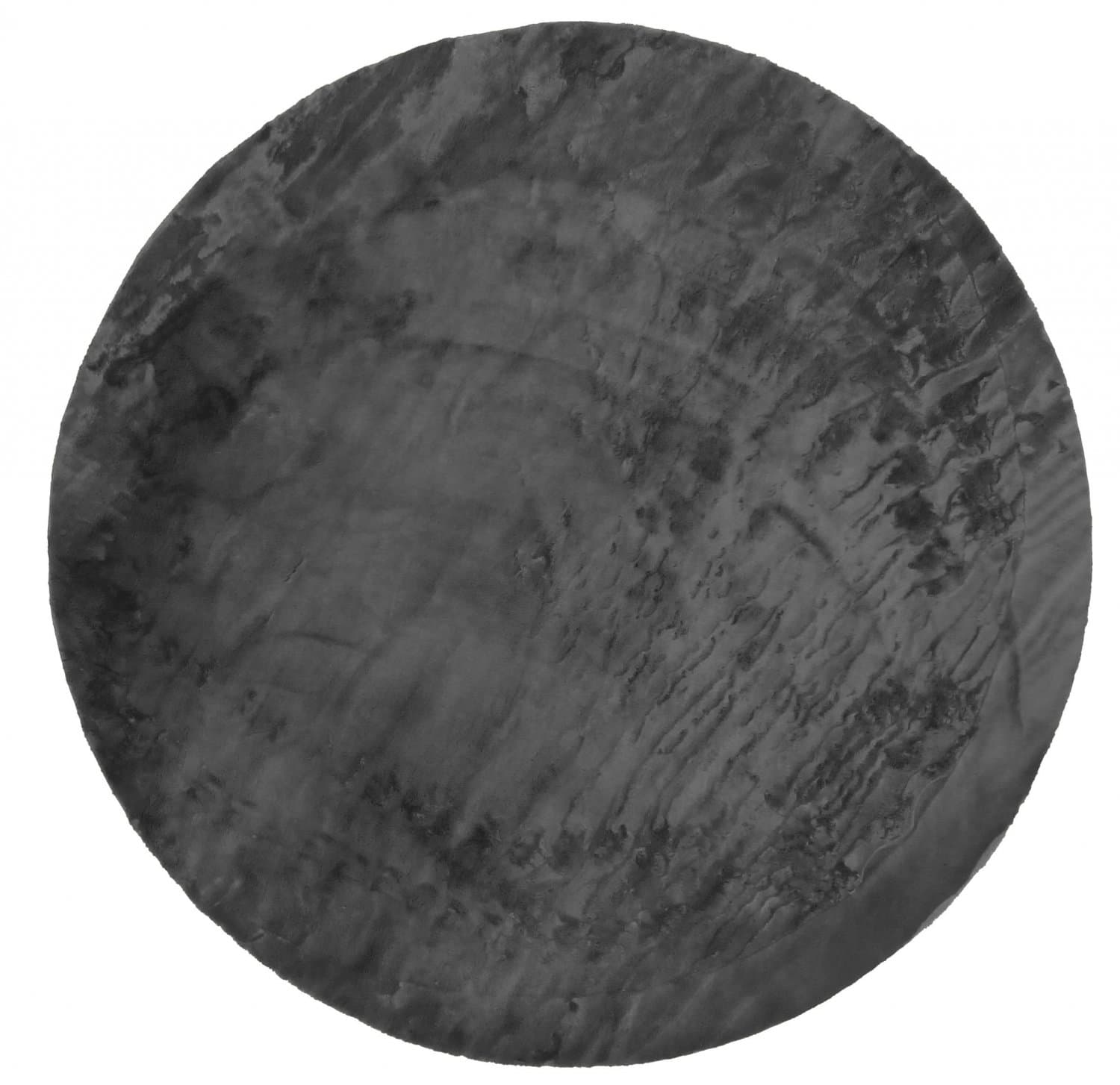 Runde tepper - Aranga Super Soft Fur (antrasitt) (Størrelse: Ø 240 cm)