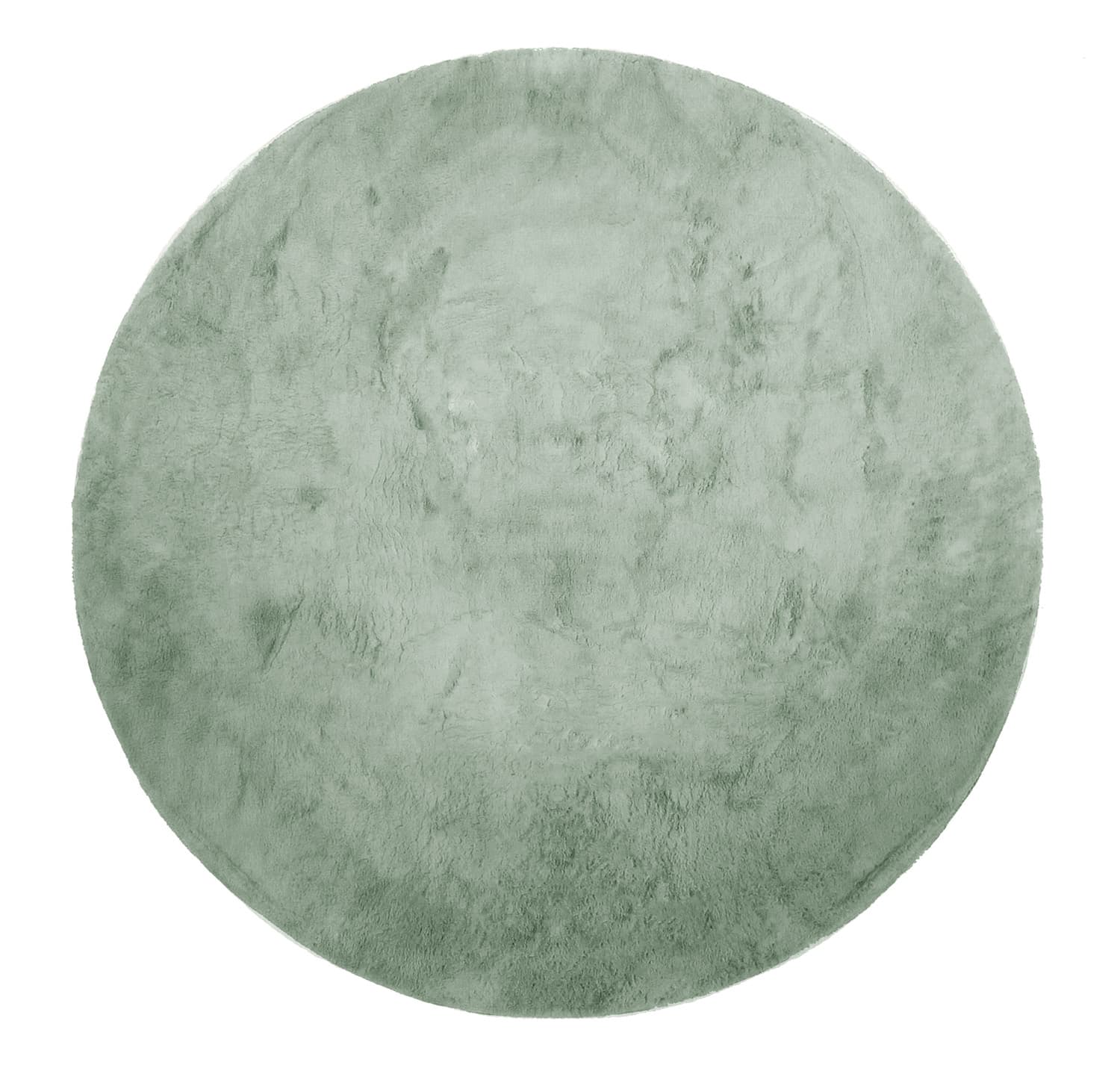 Runde tepper - Aranga Super Soft Fur (grønn) (Størrelse: Ø 240 cm)