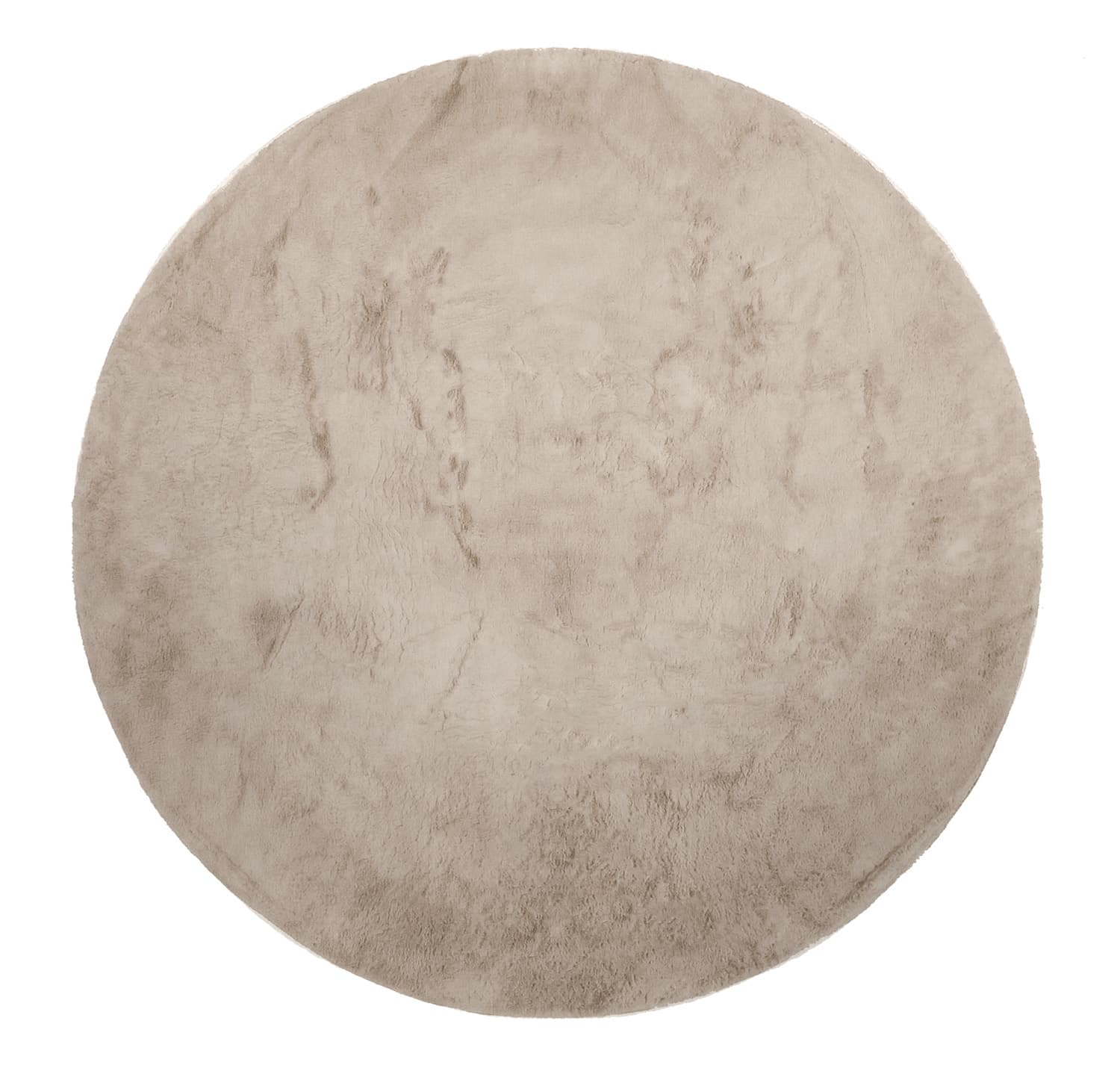 Runde tepper - Aranga Super Soft Fur (brun) (Størrelse: Ø 240 cm)