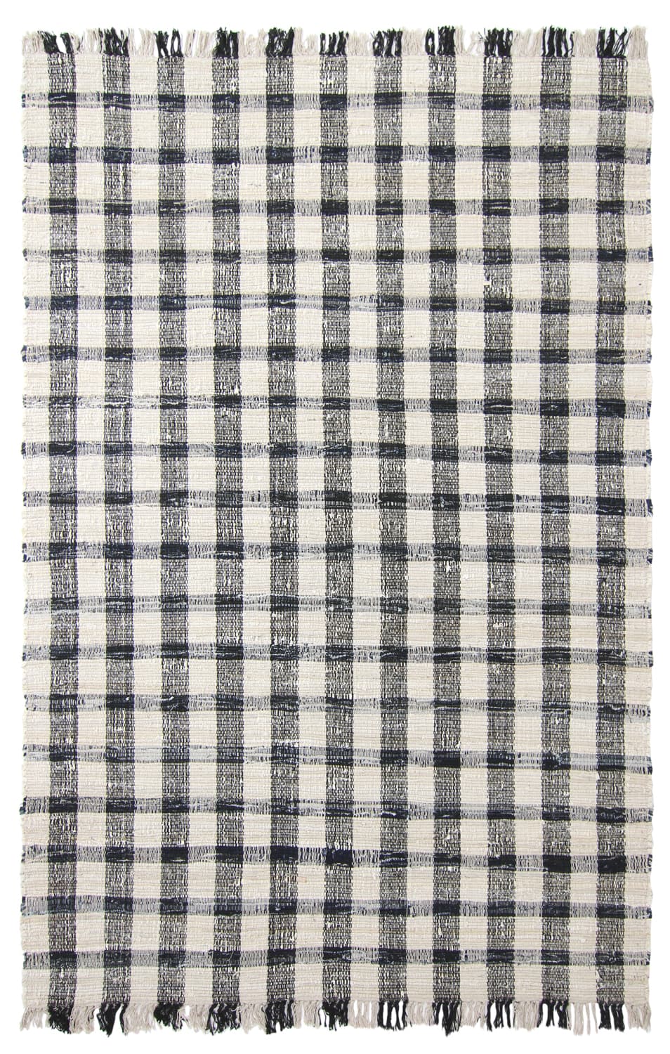 Bomullsteppe - Noomi (svart) (Størrelse: 240 x 340 cm)