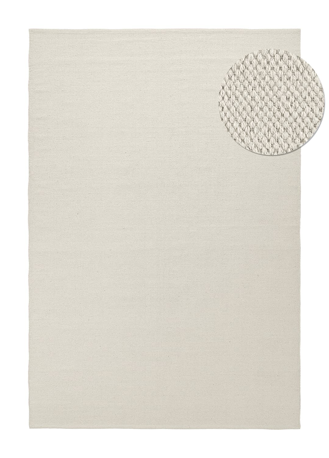 Bomullsteppe - Rigolet (krem) (Størrelse: 200 x 290 cm)