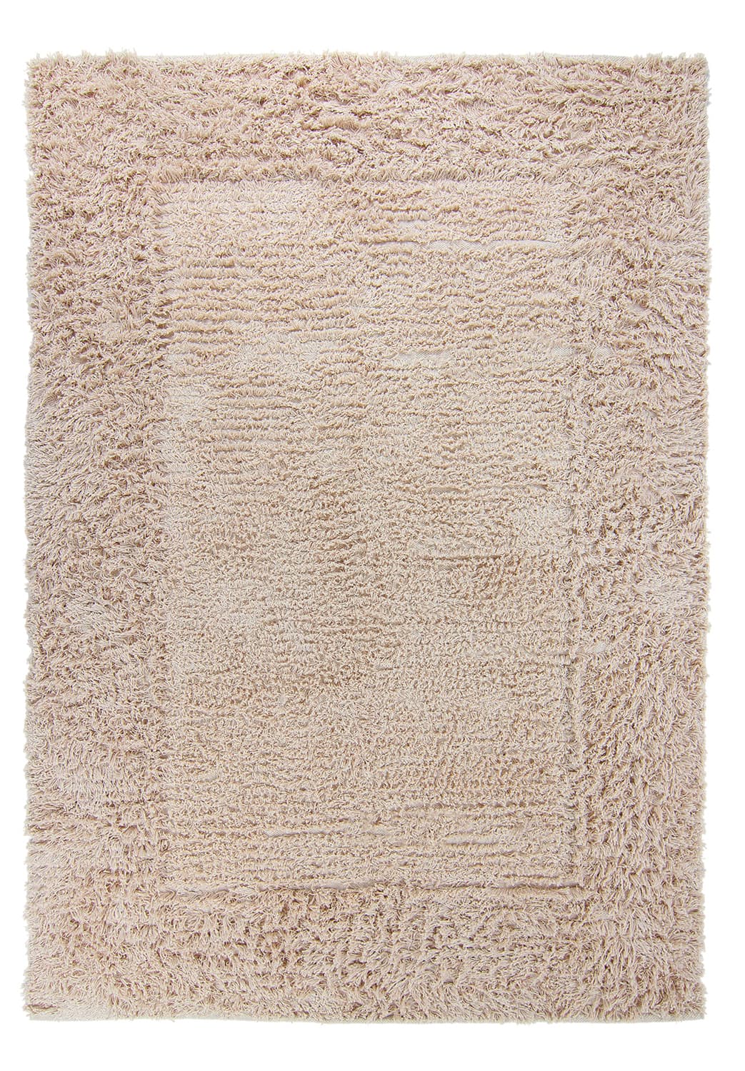 Ryetepper - Aline Natural Cotton Shaggy (beige) (Størrelse: 240 x 340 cm)
