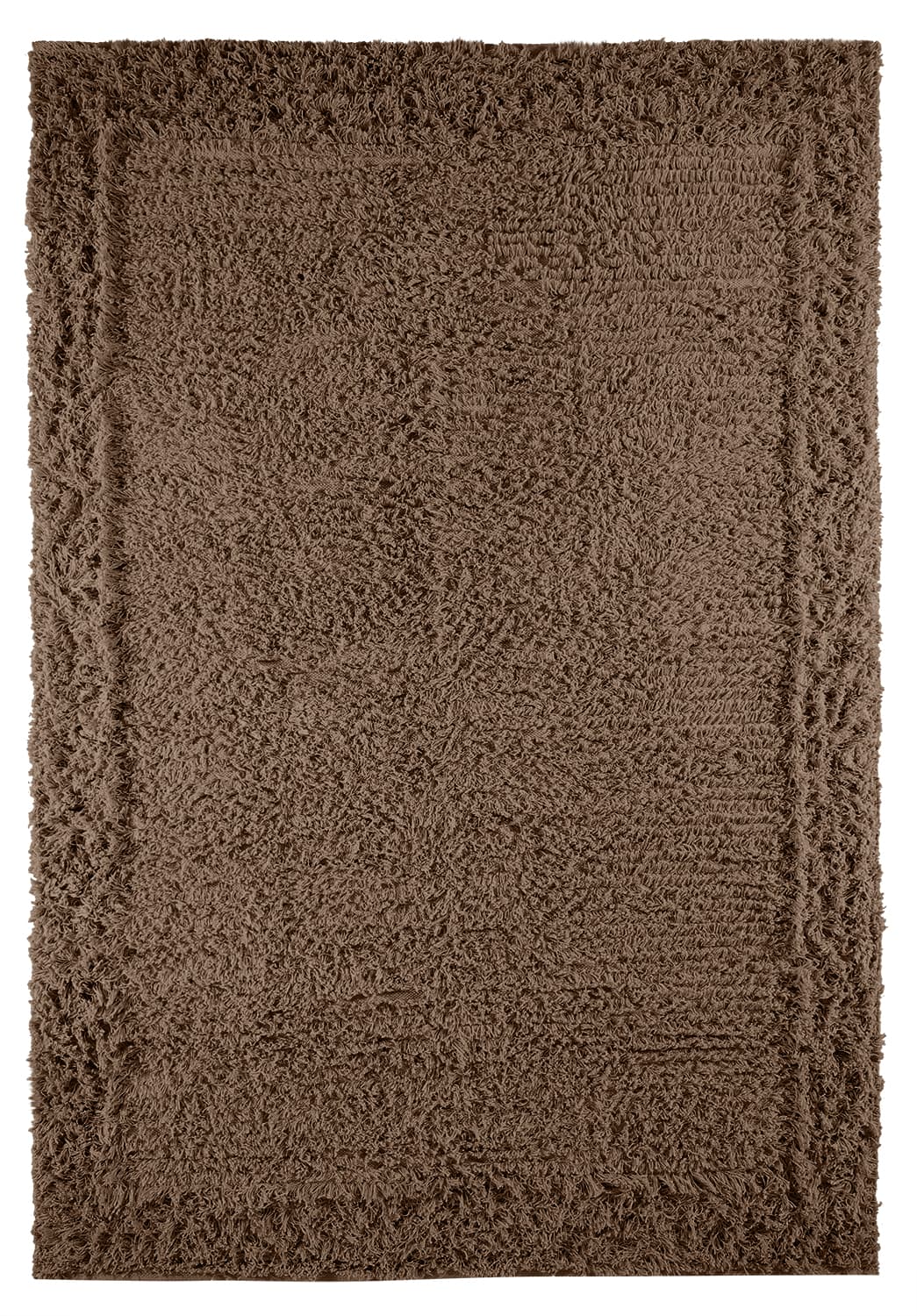 Ryetepper - Bonnie Natural Cotton Shaggy (brun) (Størrelse: 200 x 290 cm)