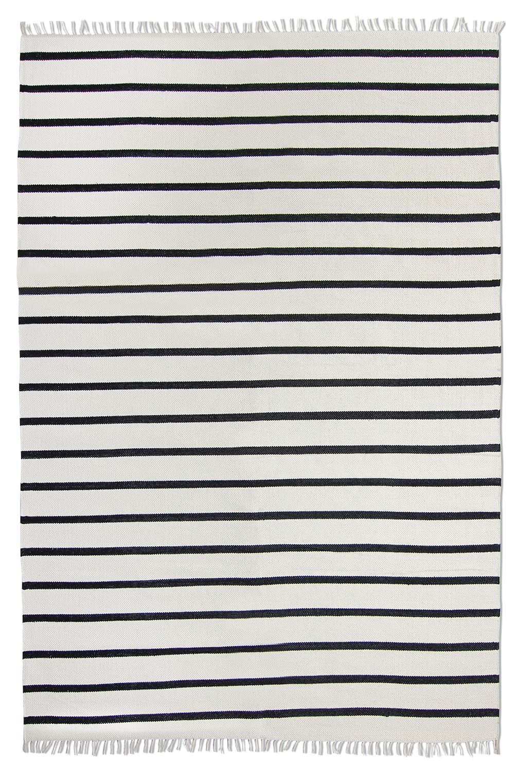 Bomullsteppe - Helle (offwhite/svart) (Størrelse: 240 x 340 cm)