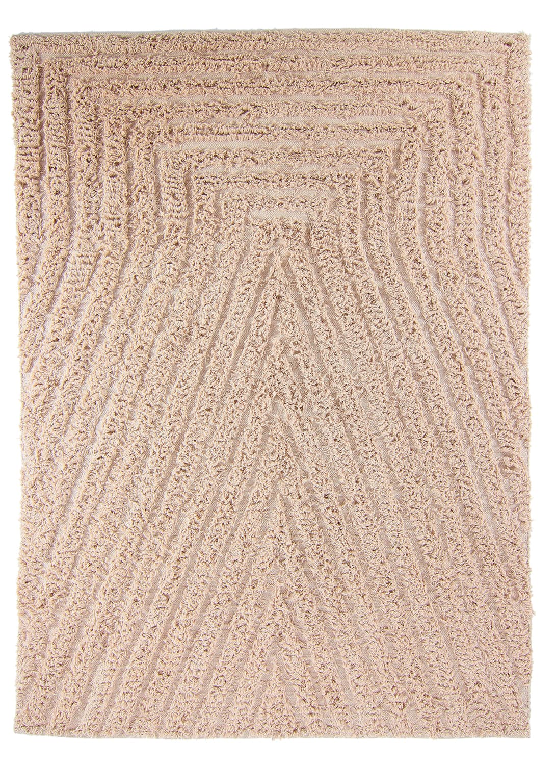Ryetepper - Indra Natural Cotton Shaggy (beige) (Størrelse: 240 x 340 cm)