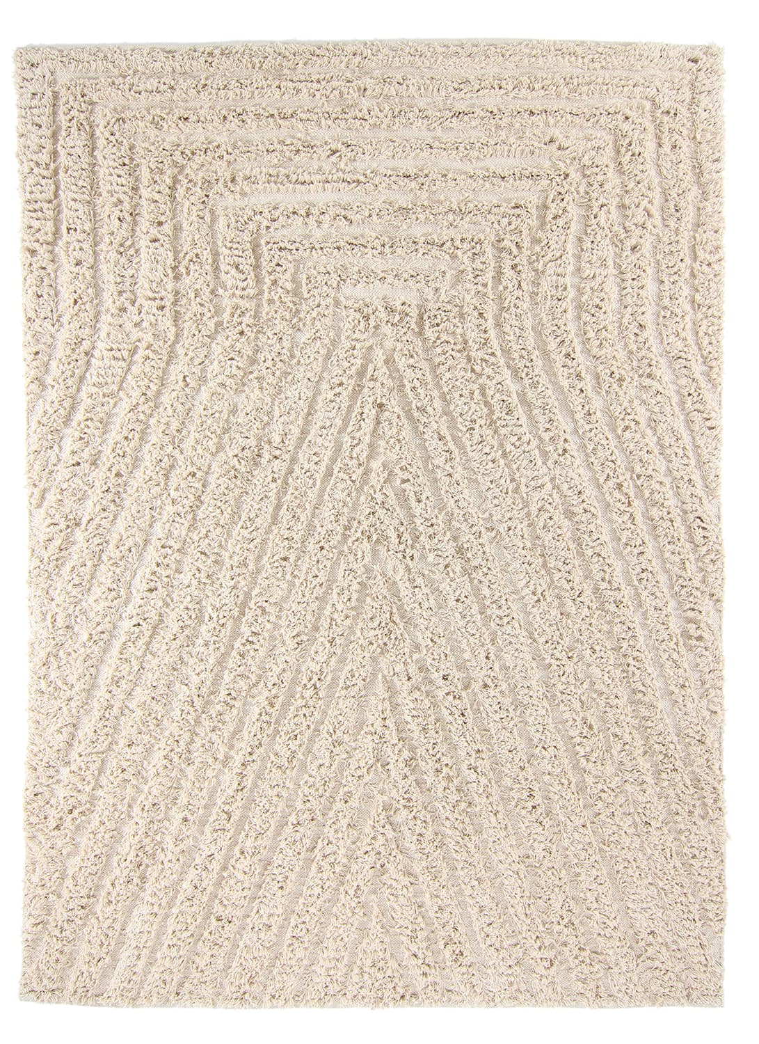 Ryetepper - Kendra Natural Cotton Shaggy (natur) (Størrelse: 200 x 290 cm)