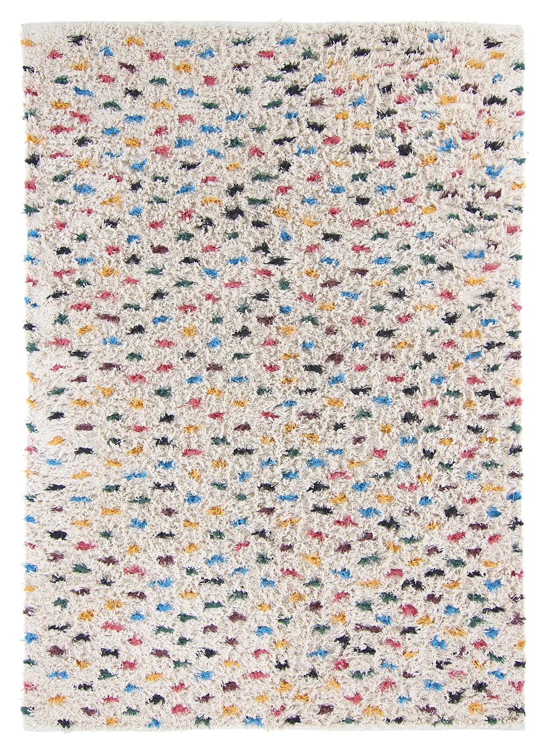 Ryetepper - Litton Natural Cotton Shaggy (beige/multi) (Størrelse: 200 x 290 cm)