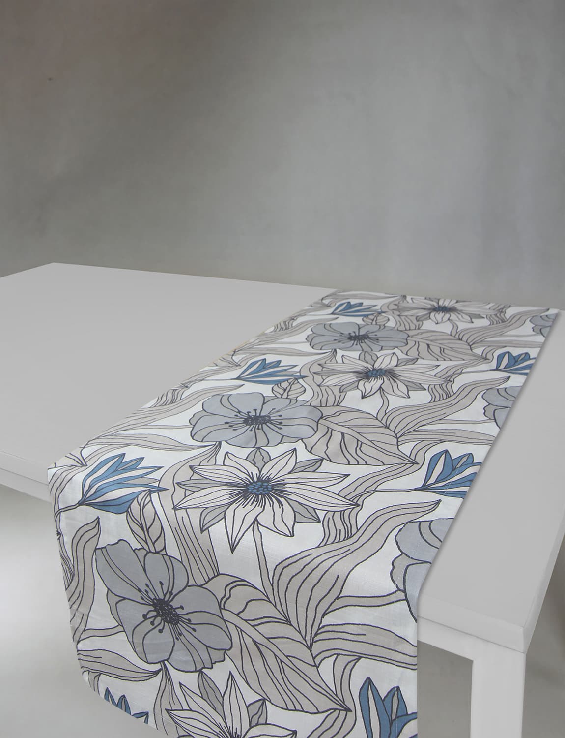 Løpere - Aurelia (blå) (Størrelse: 40 x 140 cm)