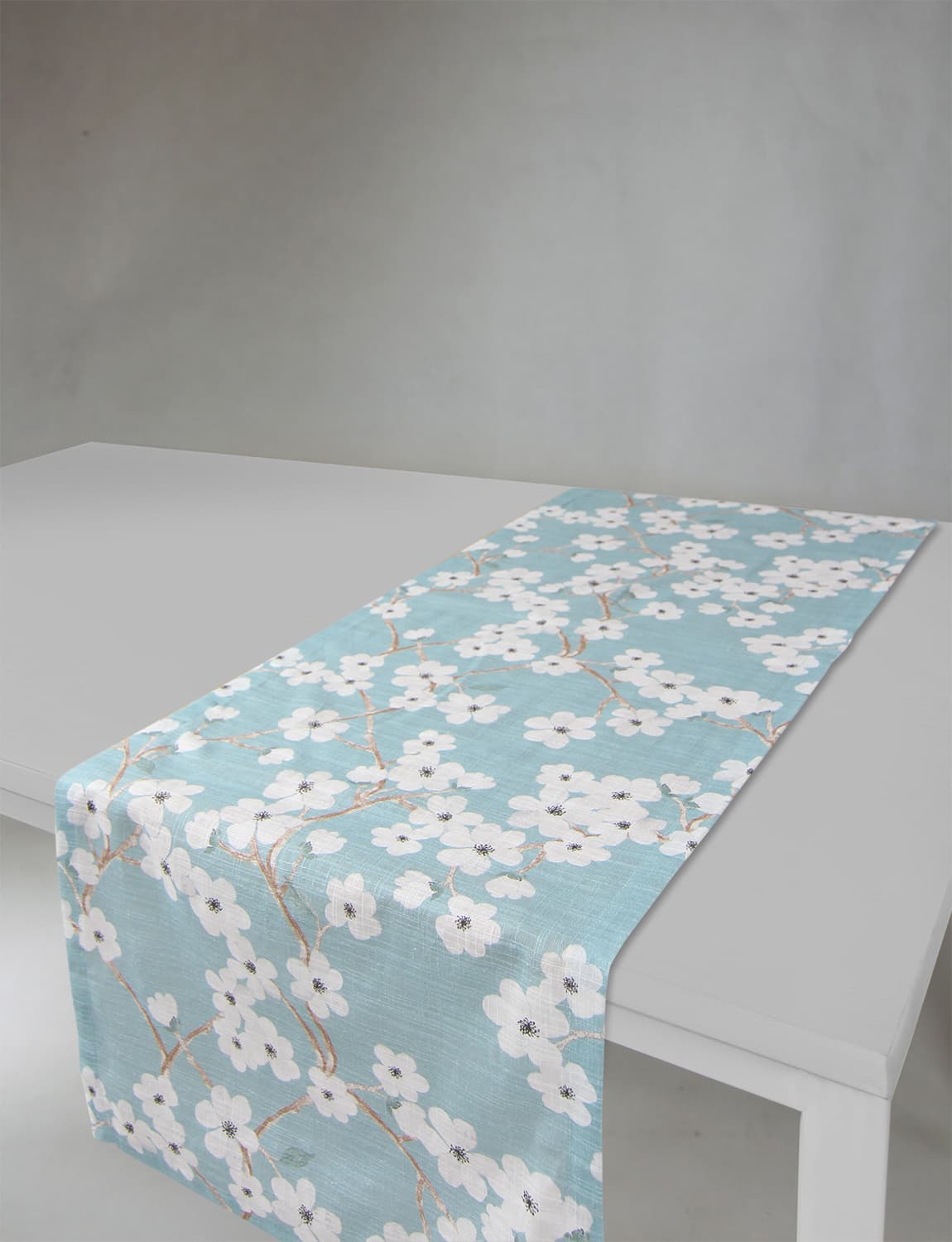 Løpere - Pia-Li (turkis) (Størrelse: 40 x 140 cm)