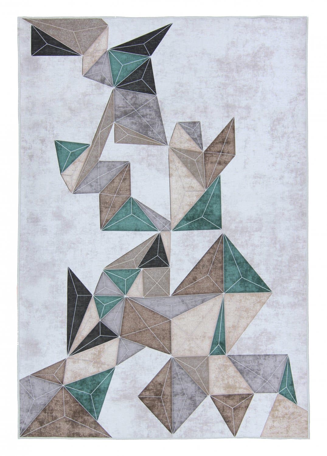 Wilton-teppe - Feres (grå/beige/multi) (Størrelse: 240 x 340 cm)