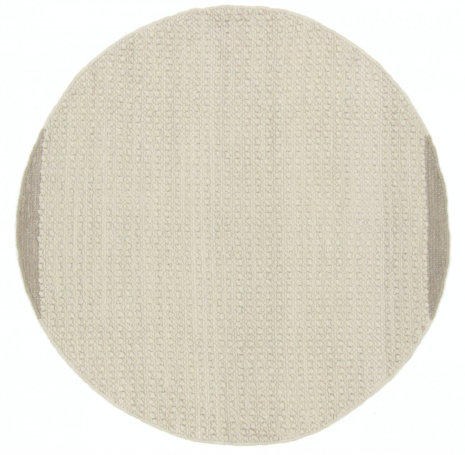 Runde tepper - Odessa (beige) (Størrelse: Ø 200 cm)