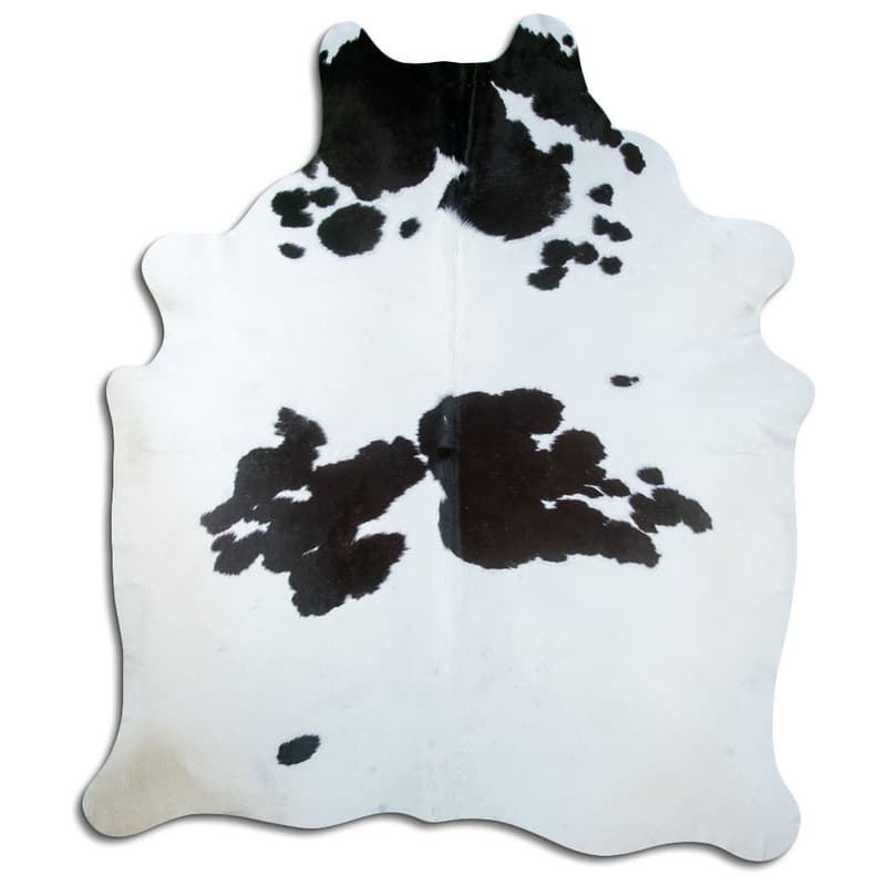 Kuskinn - Svart/hvit 1422 (Størrelse: 240 x 200 cm)