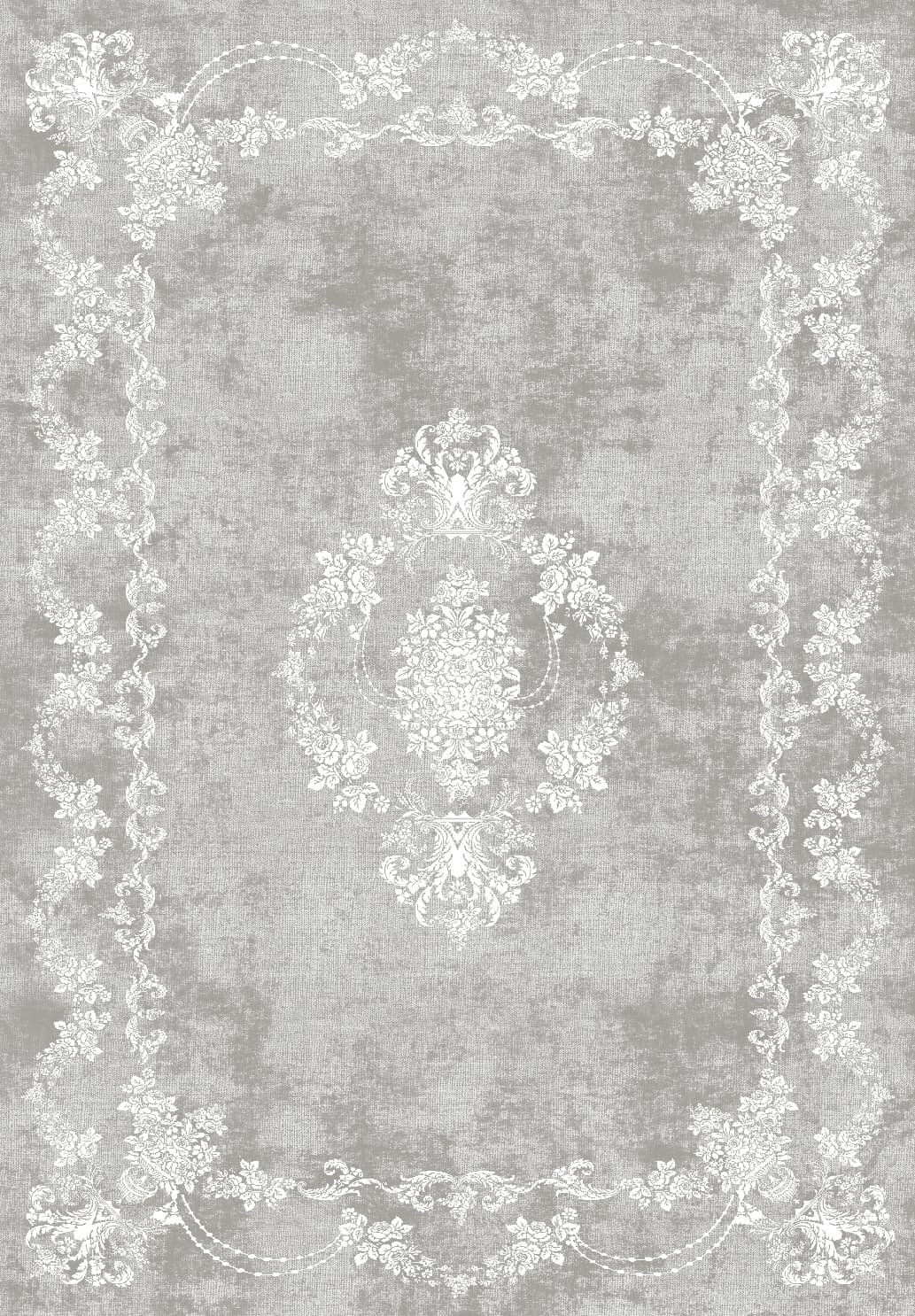 Wilton-teppe - Taknis (grå) (Størrelse: 200 x 280 cm)
