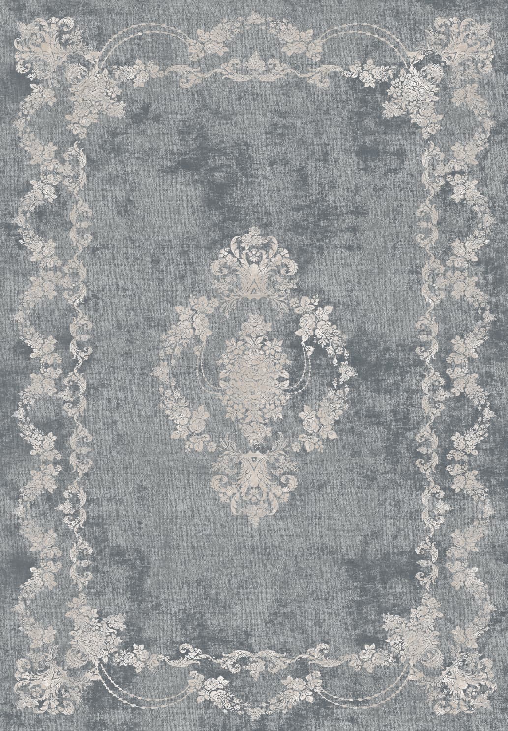 Wilton-teppe - Taknis (mørk grå) (Størrelse: 200 x 280 cm)