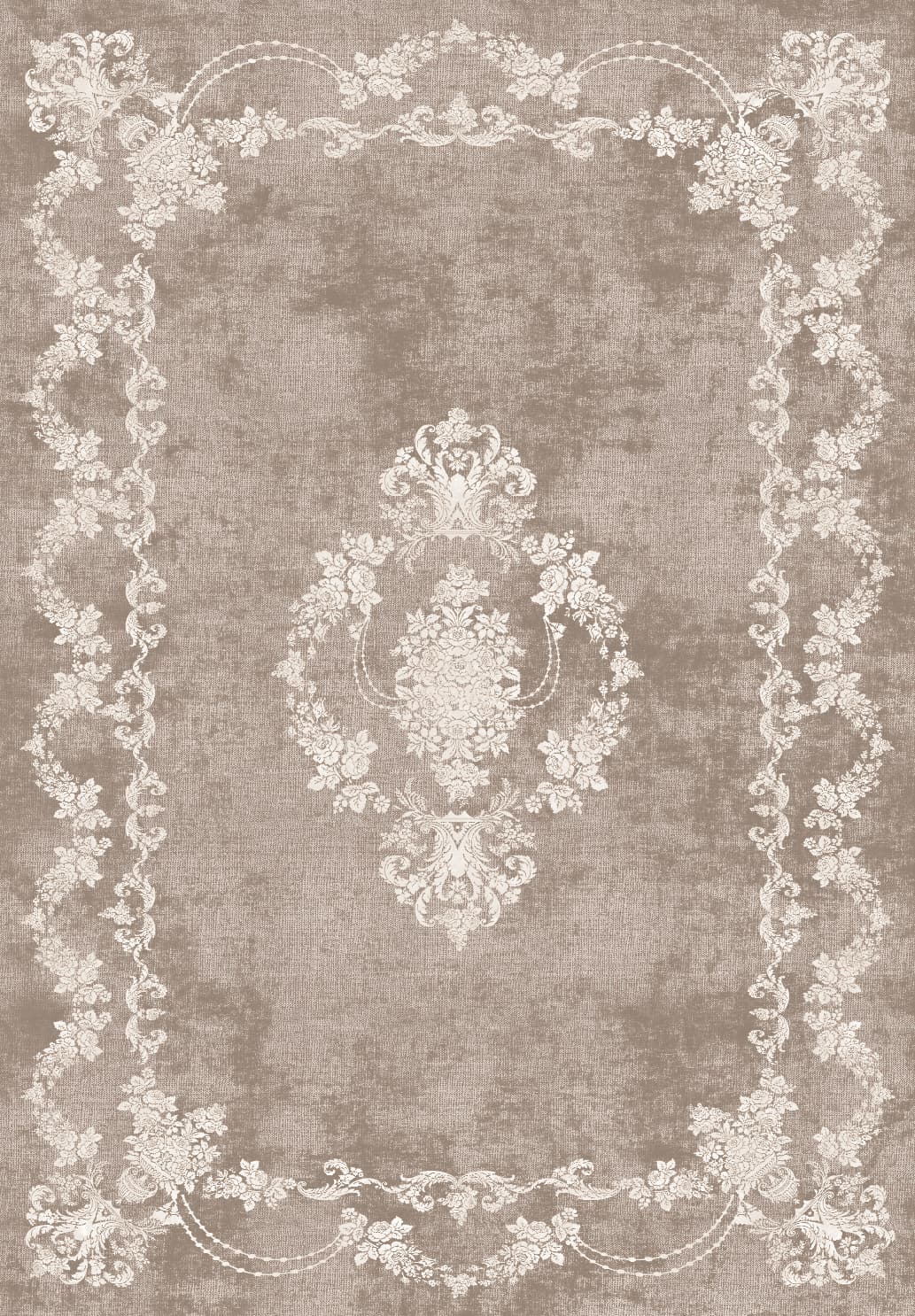 Wilton-teppe - Taknis (taupe) (Størrelse: 160 x 230 cm)