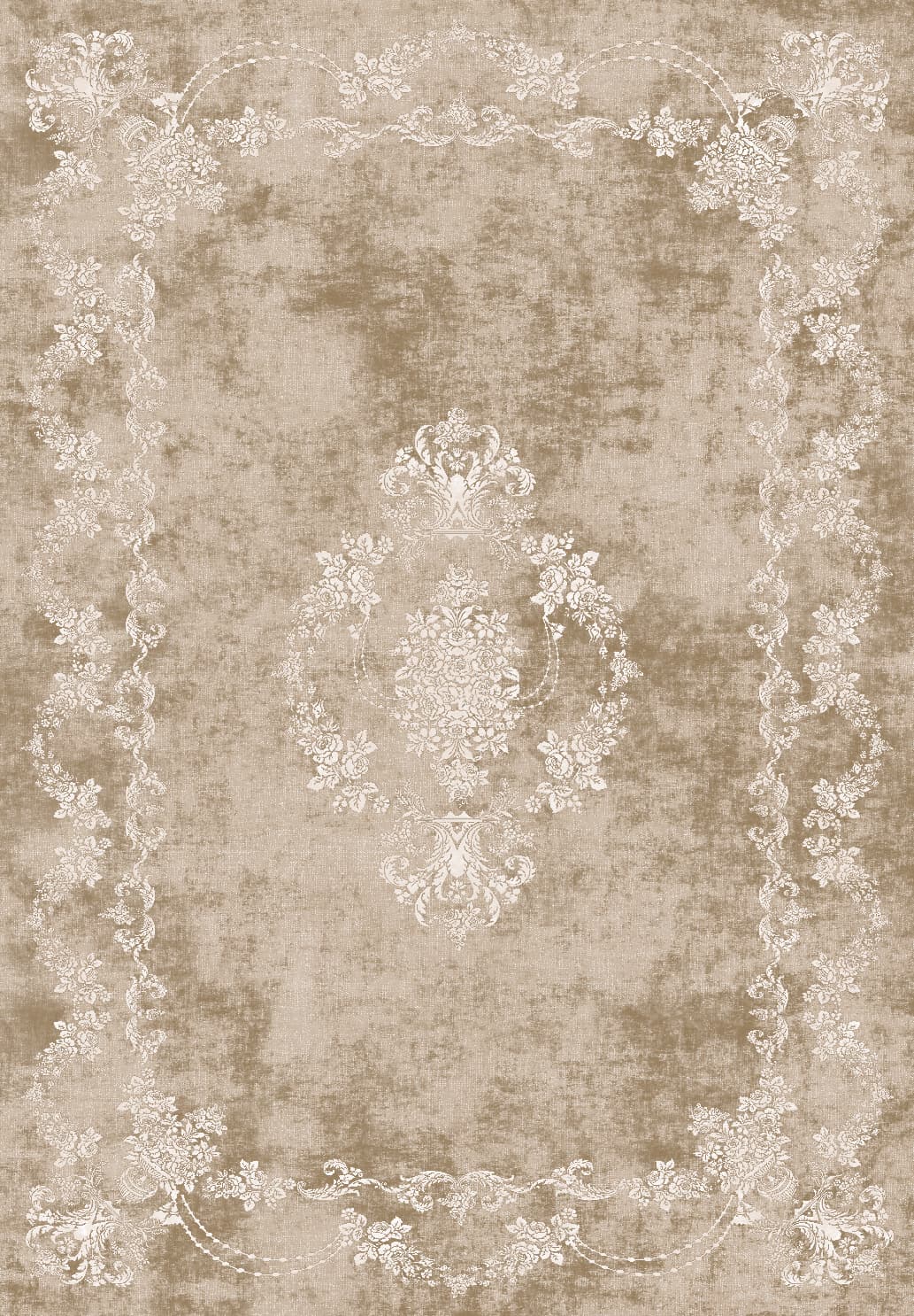 Wilton-teppe - Taknis (lys beige) (Størrelse: 240 x 340 cm)