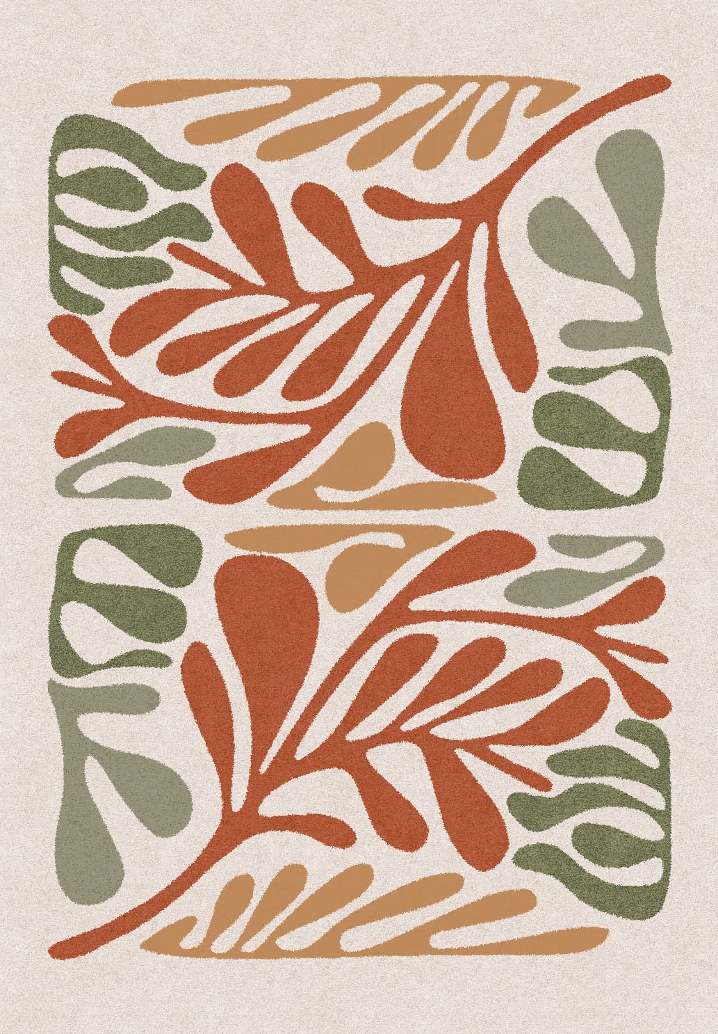 Wilton-teppe - Fern (beige/multi) (Størrelse: 240 x 340 cm)